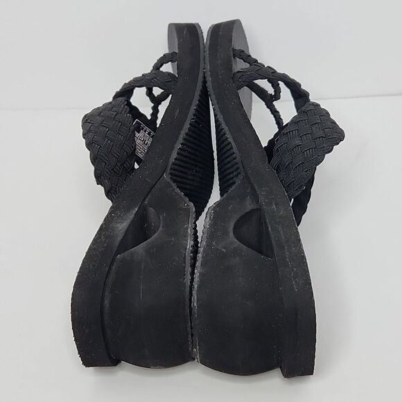 Sketcher's yoga foam platform heel wedge sandals - Picture 5 of 7